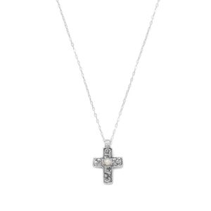 ♥️ REVERSIBLE CROSS STERLING SILVER NECKLACE
